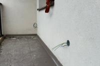Zásuvka na lodžii a příprava přívodu pro klimatizaci