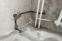 Odchod  kabelu na lodžii