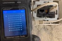 Měření  UTP rozvodů před jejich zakrytím